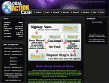 Tablet Screenshot of globalactioncash.com